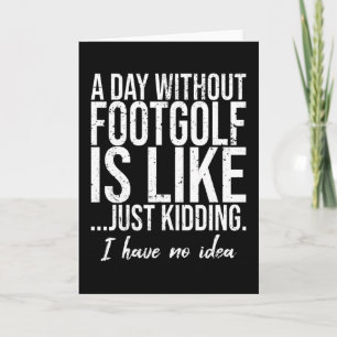 Carte Footgolf amusant sport idée cadeau