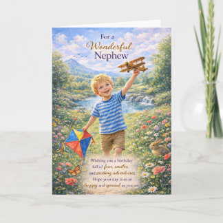 Carte For a Wonderful Nephew Birthday Card