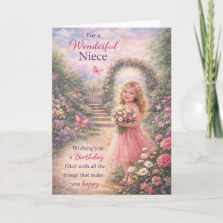 Carte For a Wonderful Niece Birthday Card