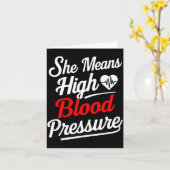 Carte For Couples _ She Means High Blood Pressure _ Funn (Fleur jaune)