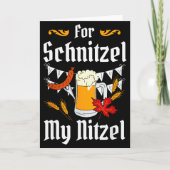 Carte For Schnitzel My Nitzel Festival Beer German (Devant)