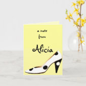Carte For Women Who Love Shoes (Fleur jaune)