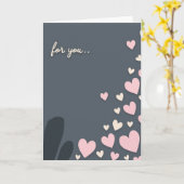 Carte For You Hearts Simple Love Card (Fleur jaune)