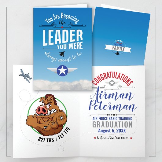 Carte Force aérienne BMT Graduation 321 Warthogs Basic