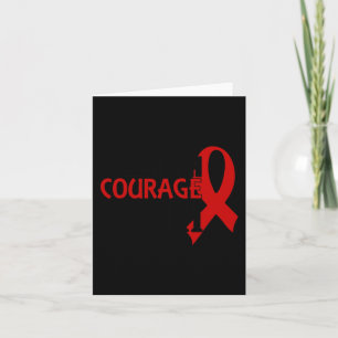 Carte Force Courage Foi Sang Cancer Maladie cardiaque