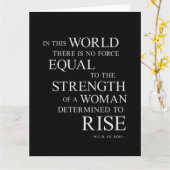 Carte Force De La Femme Citation Motivationnelle Inspira (Fleur jaune)