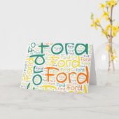 Carte Ford (Fleur jaune)