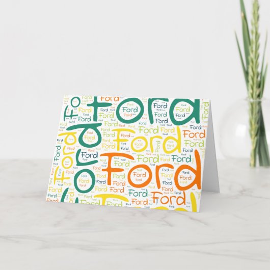 Carte Ford (Devant)