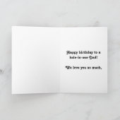 Carte "Fore" Spécial Père, Fils et Père Golf Anniversair (Intérieur)