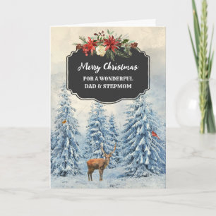 Carte Forest Dad et StepMom Joyeux Noël