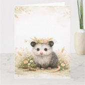 Carte Forest friend woodland opossum (Devant)