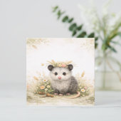 Carte Forest friend woodland opossum  (Debout devant)