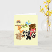 Carte Forest Friends (Fleur jaune)