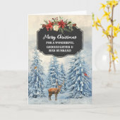 Carte Forest Godgirl et son mari Joyeux Noël (Fleur jaune)