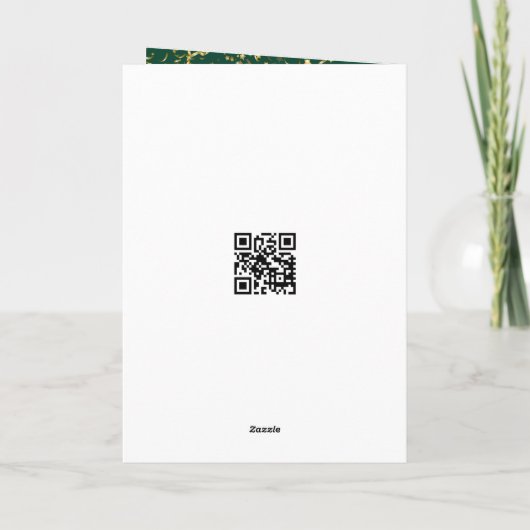 Carte Forest Green and Gold Graduation Inspiration (Dos)