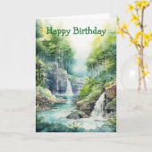 Carte Forest Waterfall (Fleur jaune)