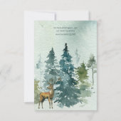 Carte Forest Wonder Rustic Pine - fiche Mariage (Dos)