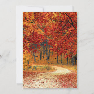 Carte forestière d'automne