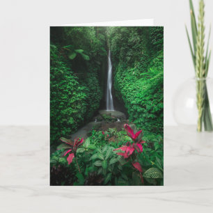 Carte Forêt Cascades Leke Leke Waterfalls à Bali