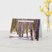 Carte Forêt d'arbres d'Aspen à Flagstaff, AZ (Fleur jaune)