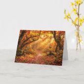 Carte Forêt d'automne (Fleur jaune)