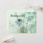 Carte Forêt de bambou - vert (Devant/Arrière en situation)