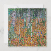 Carte Forêt de Birch | Gustav Klimt | (Devant)