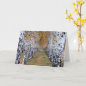 Carte Forêt de bouleau de la Finlande (Fleur jaune)