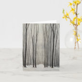 Carte Forêt d'hiver (Fleur jaune)