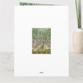 Carte forêt d'hiver peinture aquarelle (Dos)