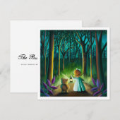 Carte Forêt éffrayante - Mini impression (Devant / Derrière)