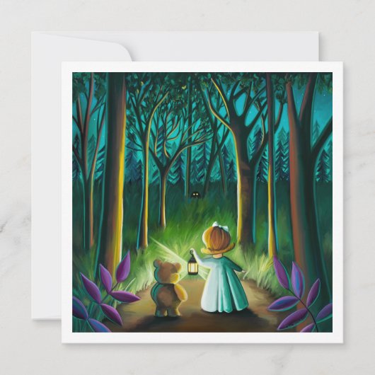 Carte Forêt éffrayante - Mini impression (Devant)