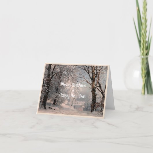 Carte Forêt En Hiver (Devant)