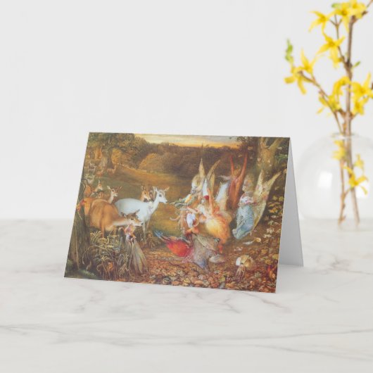 Carte Forêt enchantée par l'artiste John Anster Fitzgera (Fleur jaune)