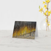Carte Forêt enneigée (Fleur jaune)