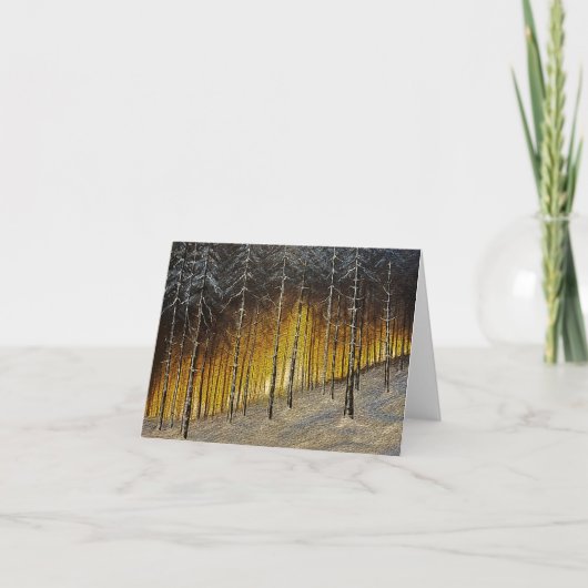 Carte Forêt enneigée (Devant)