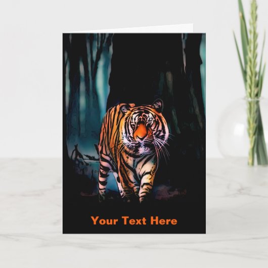 Carte Forêt foncée de Tigre brillant (Devant)