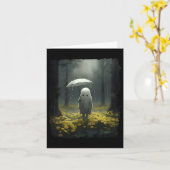 Carte Forêt gothique Vintage Fantôme Halloween Haunt (Fleur jaune)