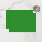 Carte Forêt Green Custom Flat Note (Devant/Arrière en situation)