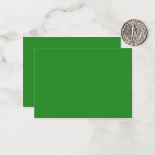 Carte Forêt Green Custom Flat Note (Devant/Arrière en situation)