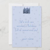 Carte Forêt hivernale magique - noël (Dos)