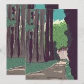 Carte Forêt japonaise (Devant / Derrière)