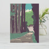 Carte Forêt japonaise (Debout devant)