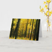 Carte Forêt jaune d'automne (Fleur jaune)