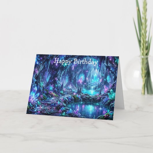 Carte Forêt lumineuse avec lac (Devant)
