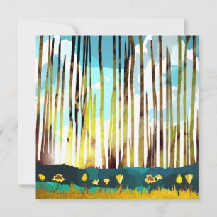 Carte Forêt matinale