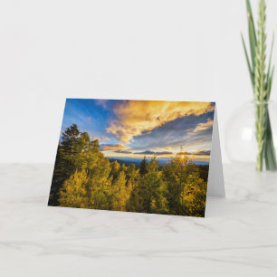 Carte Forêt nationale de Santa Fe au coucher du soleil e
