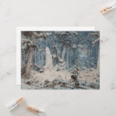 Carte Forêt neigeuse (Devant/Arrière en situation)