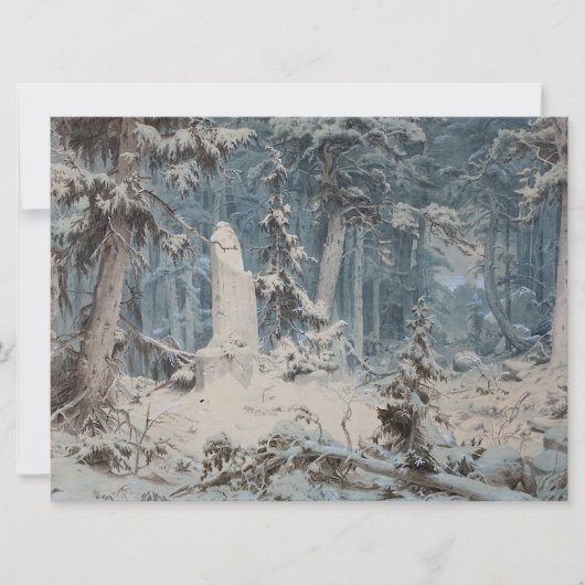Carte Forêt neigeuse (Devant)