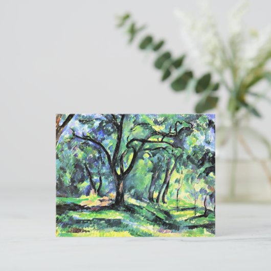 Carte Forêt, tableau d'art de Paul Cezanne (Debout devant)